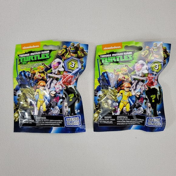 (2) Mega Bloks Teenage Mutant Ninja Turtles Blind Bag - Series 3 - Picture 8 of 8